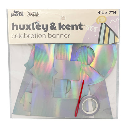 Let's Pawty Iridescent Celebration Banner