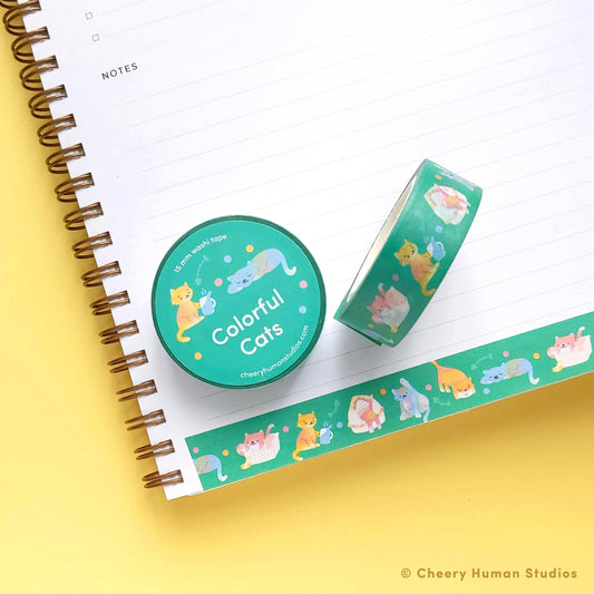 Colorful Cats - Washi Tape