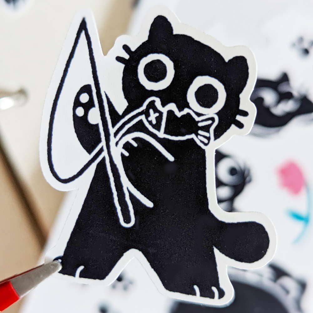 Kiki Black Cat Sticker Sheet