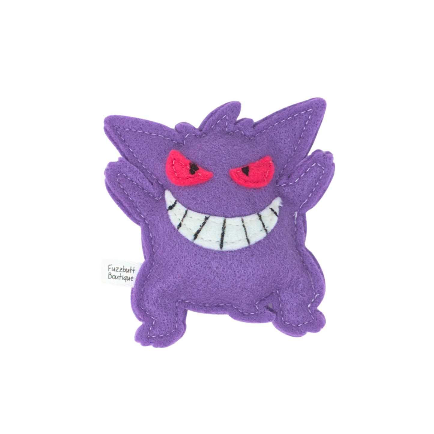 Fuzzbutt Boutique LLC - Purple Monster - Felt Catnip Toy