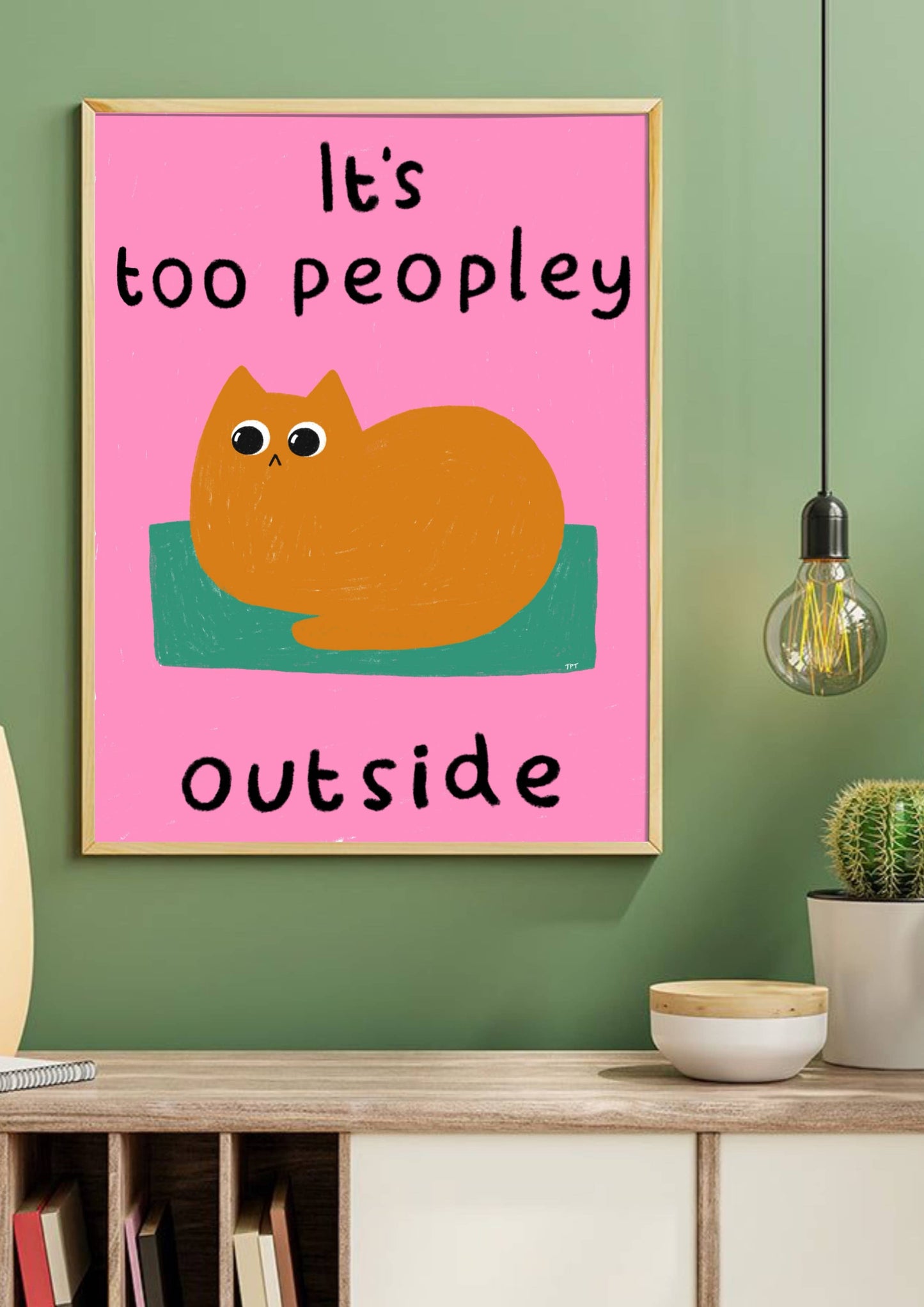 Too Peopley Outside Print