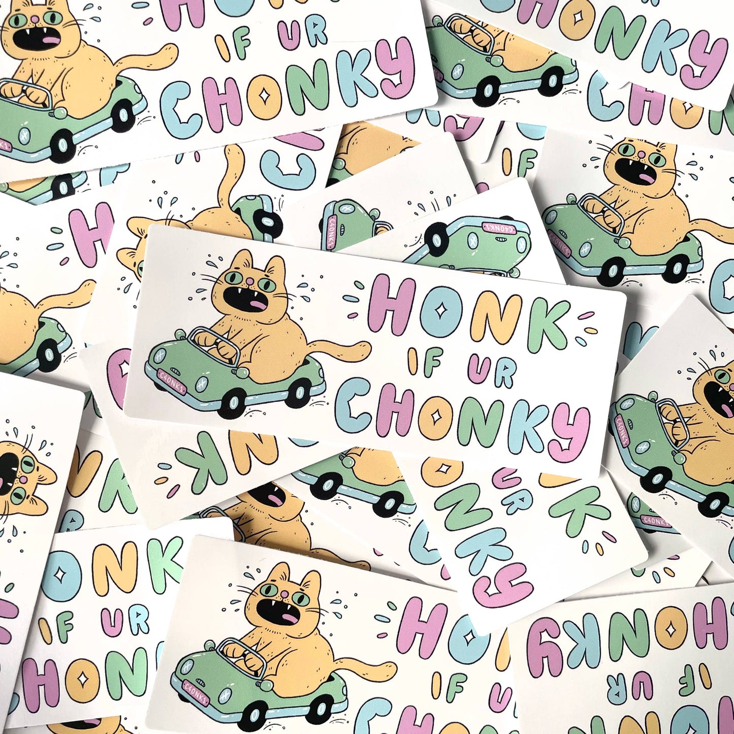 Honk If UR Chonky sticker