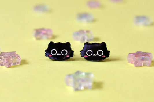 Moonborn Cats! Stud Earrings