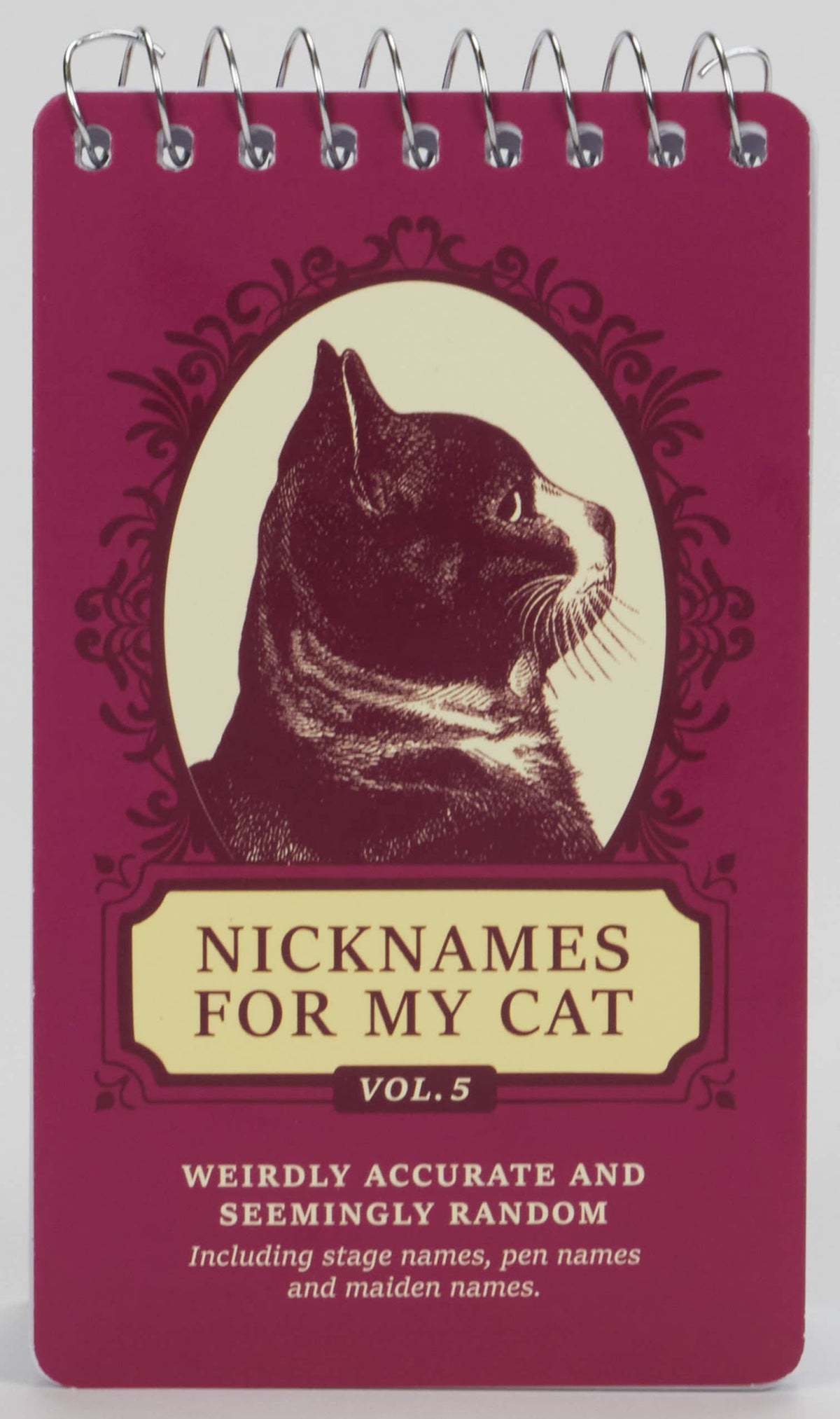 Nicknames For Cat 3x5 Spiral NB