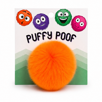 Puffy Poof Plush Pom Cat Toy
