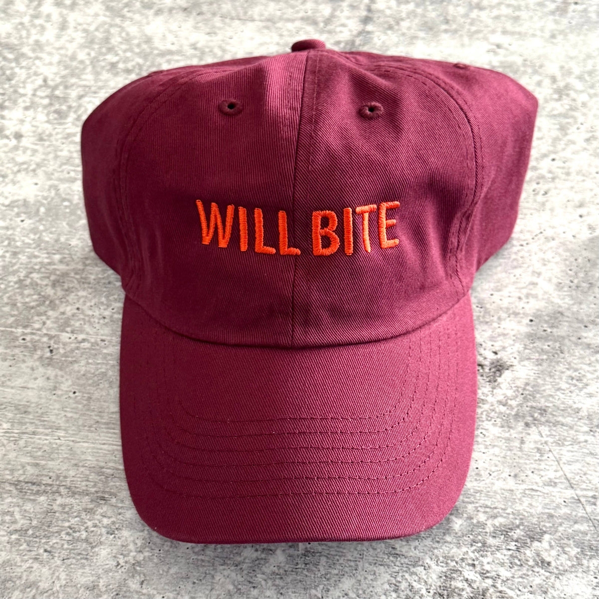 Will Bite Baseball Cap Dad Hat