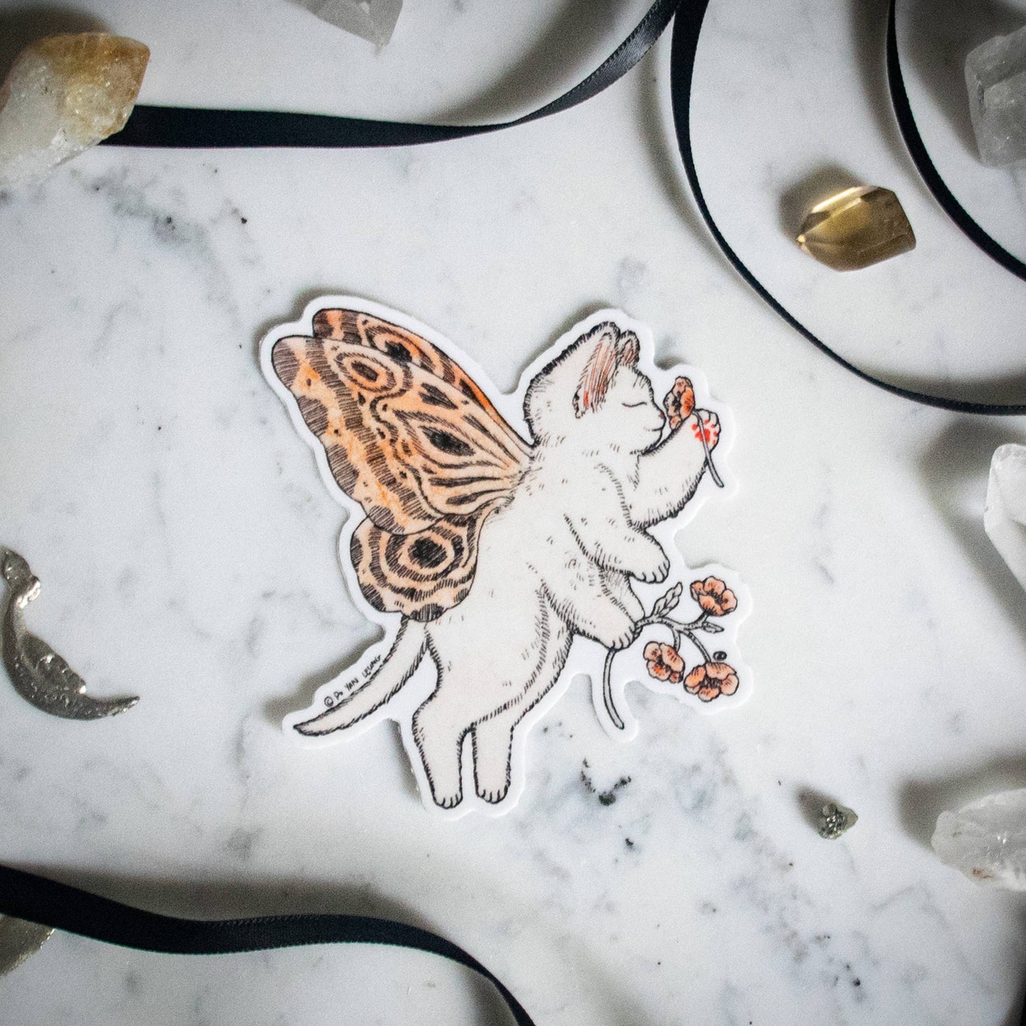 Po Yan Leung - "Fairy Cat" Vinyl Sticker