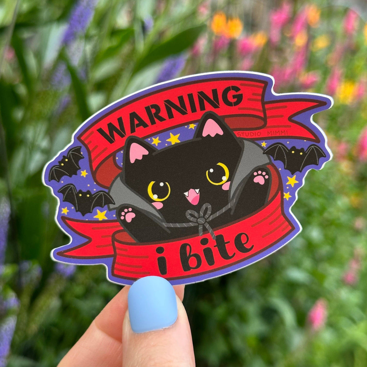 Warning I Bite - Vampurr Cat