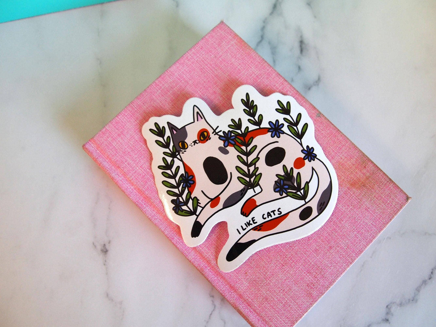 Calico Cat Vinyl Decal Sticker