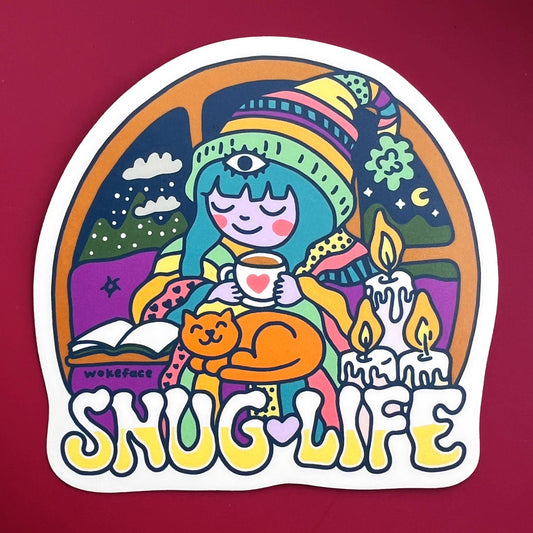 Wokeface - Sticker - Snug Life