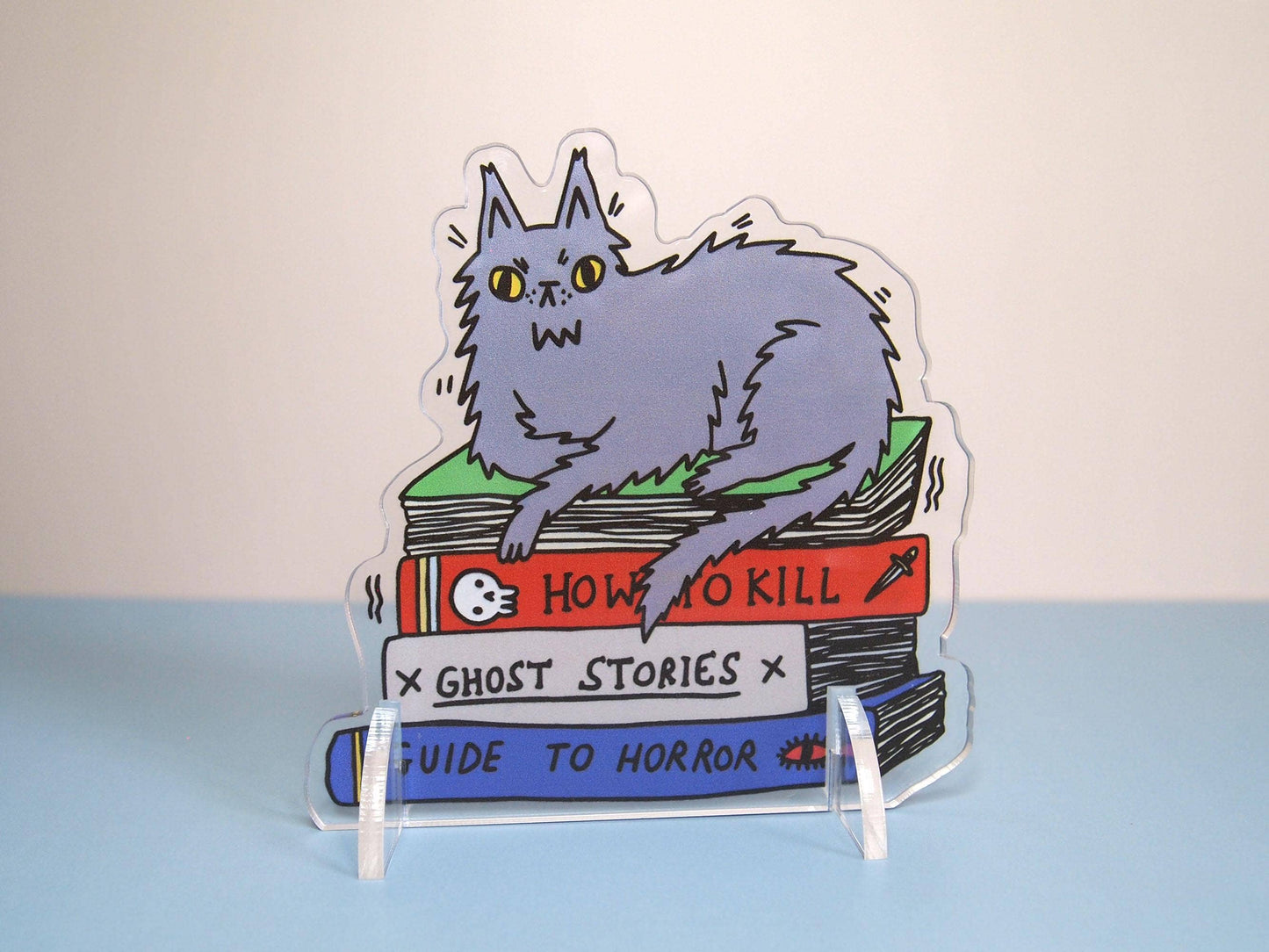 Spooky Cat Acrylic Desk Pet Standee Ornament