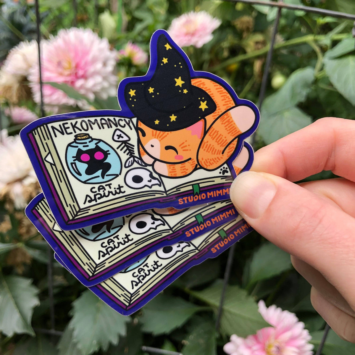 Neko'mancy Spellbook sticker