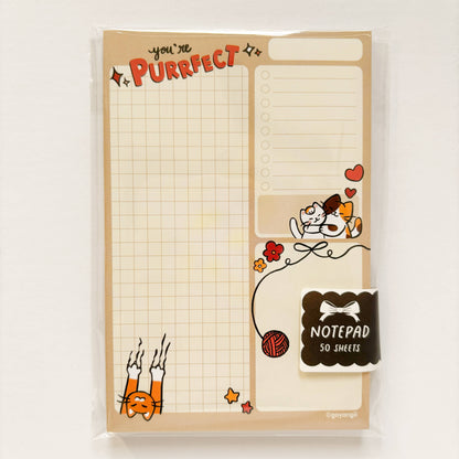Purrfect Cats Notepad - Memopad