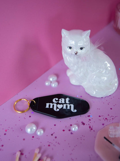 A Shop of Things - Cat Mom Keychain