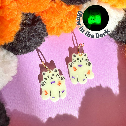 Candy Ghost Glow in the Dark Cat