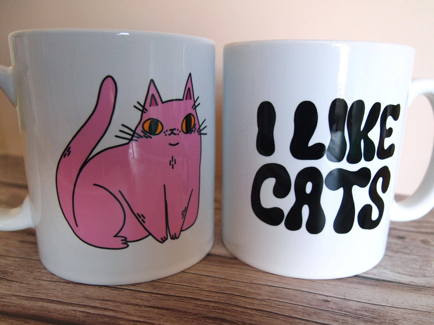 I Like Cats Illustrated Mug