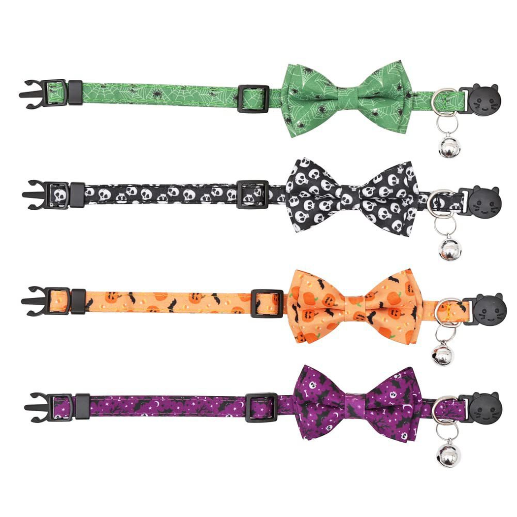 Halloween Breakaway Cat Bowtie Collar