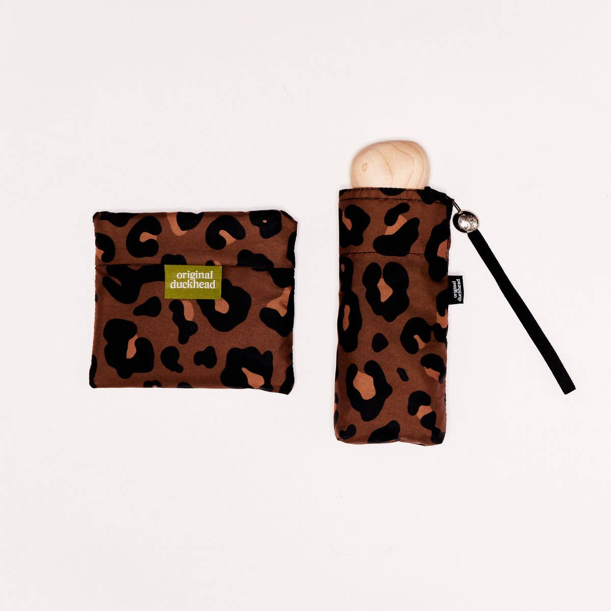 Leopard Print Eco-Friendly Mini Pocket Umbrella