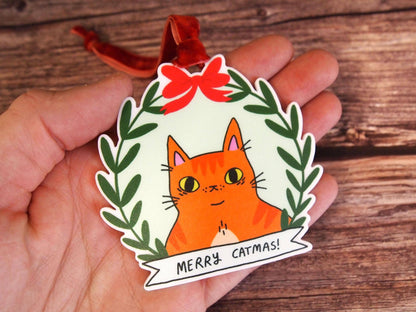 Ginger Cat Christmas Tree Ornament Decoration