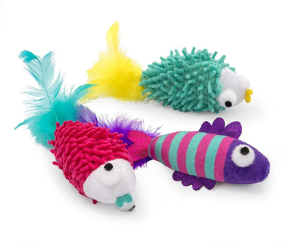 Pet Palette Distribution - ThoozyPet Sea Life Fish Cat Toy 3pk