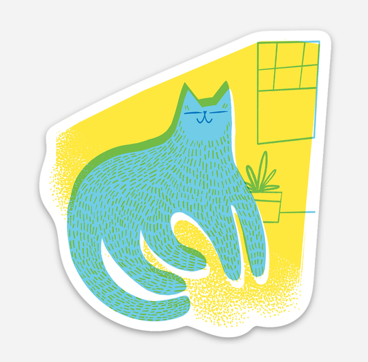 Sunbeam Cat Vinyl Sticker 