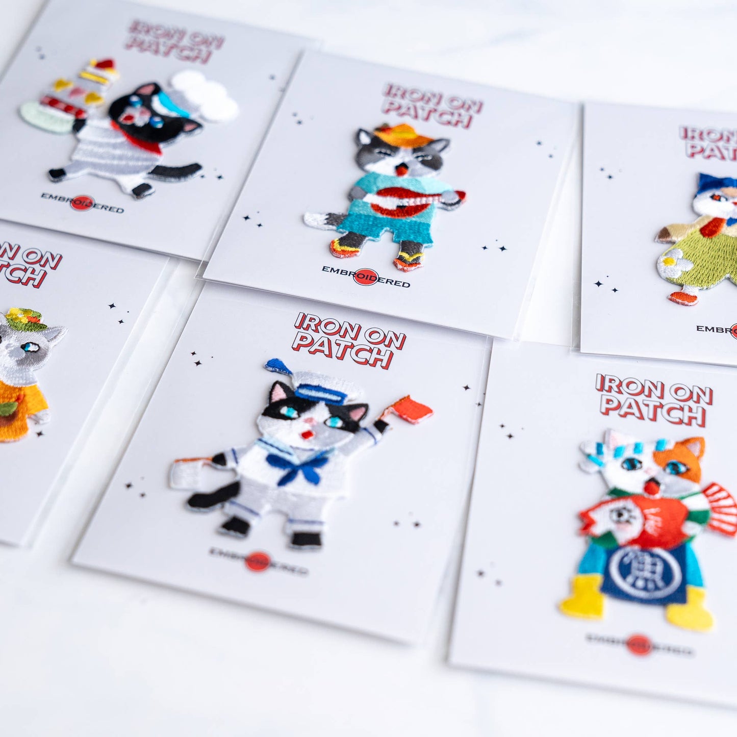 U PLUS INC - Cute Cat character Patches - Iron on Patch