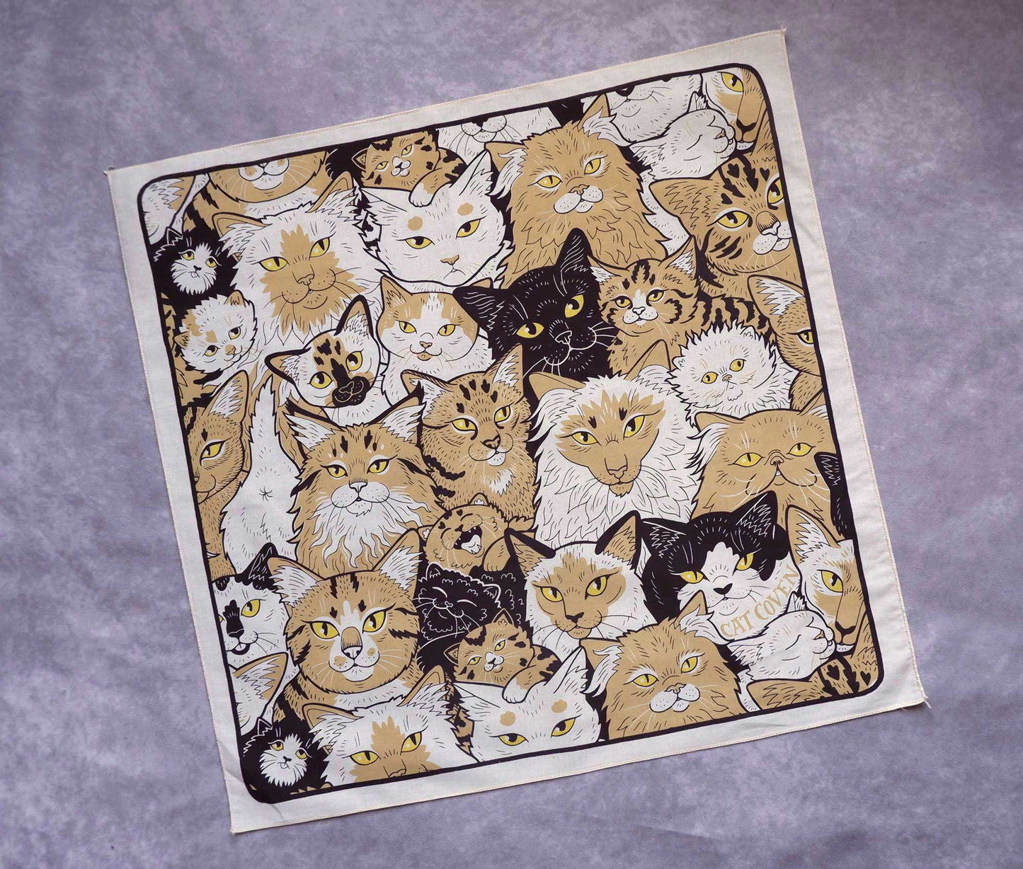 Clutter of Cats - Cotton Bandana