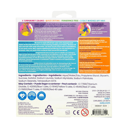 OOLY - Hair Doodlers: Hair Crayons (Set of 6)