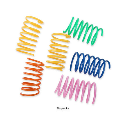 Colorful Cat Spring Toys - 50 pcs
