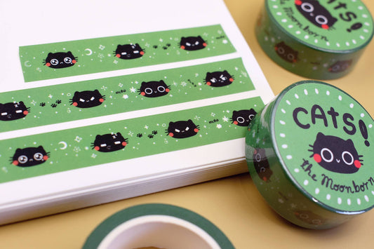 The Moonborn Cats! Washi Tape