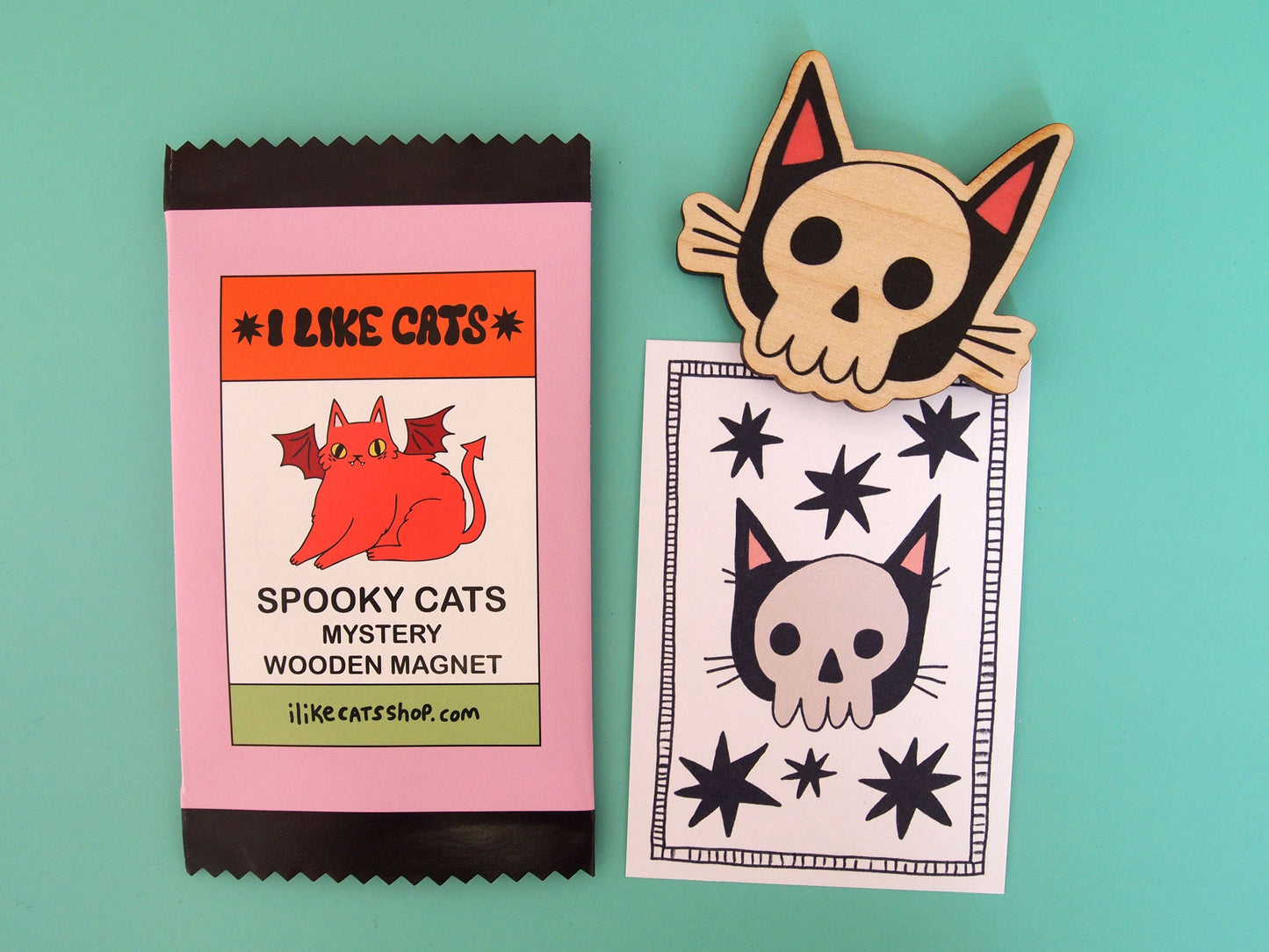 Halloween Wooden Fridge Magnet Blind Bag Mystery Bag
