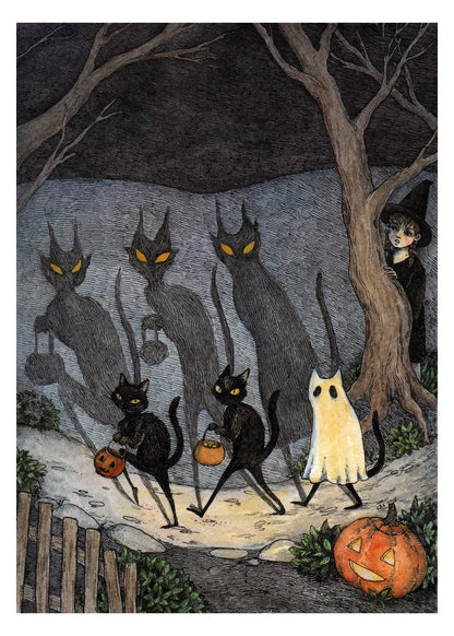 Stupid Animal Shop - The Bad Luck Gang - 5x7" print