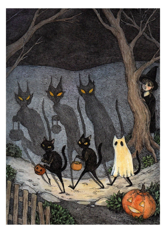 Stupid Animal Shop - The Bad Luck Gang - 5x7" print