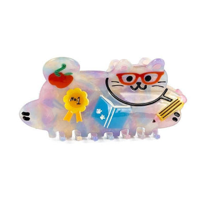 Teacher Cat Hair Claw Clip