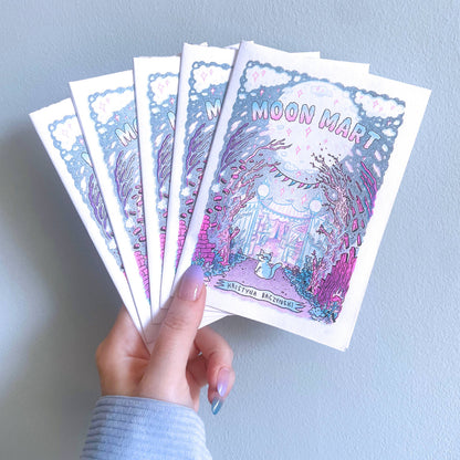 Moon Mart: Risograph Comic Zine & Poster