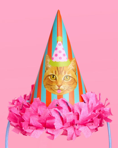Cat Mini Party Hats Stripes