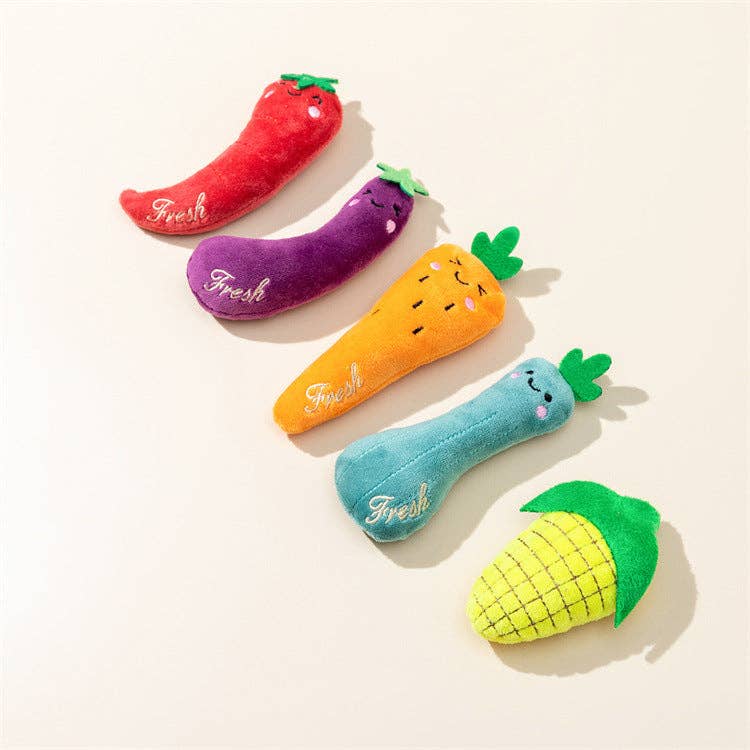 Cheerhunting - Moo - 5 pcs Vegetable Cat Toy Set