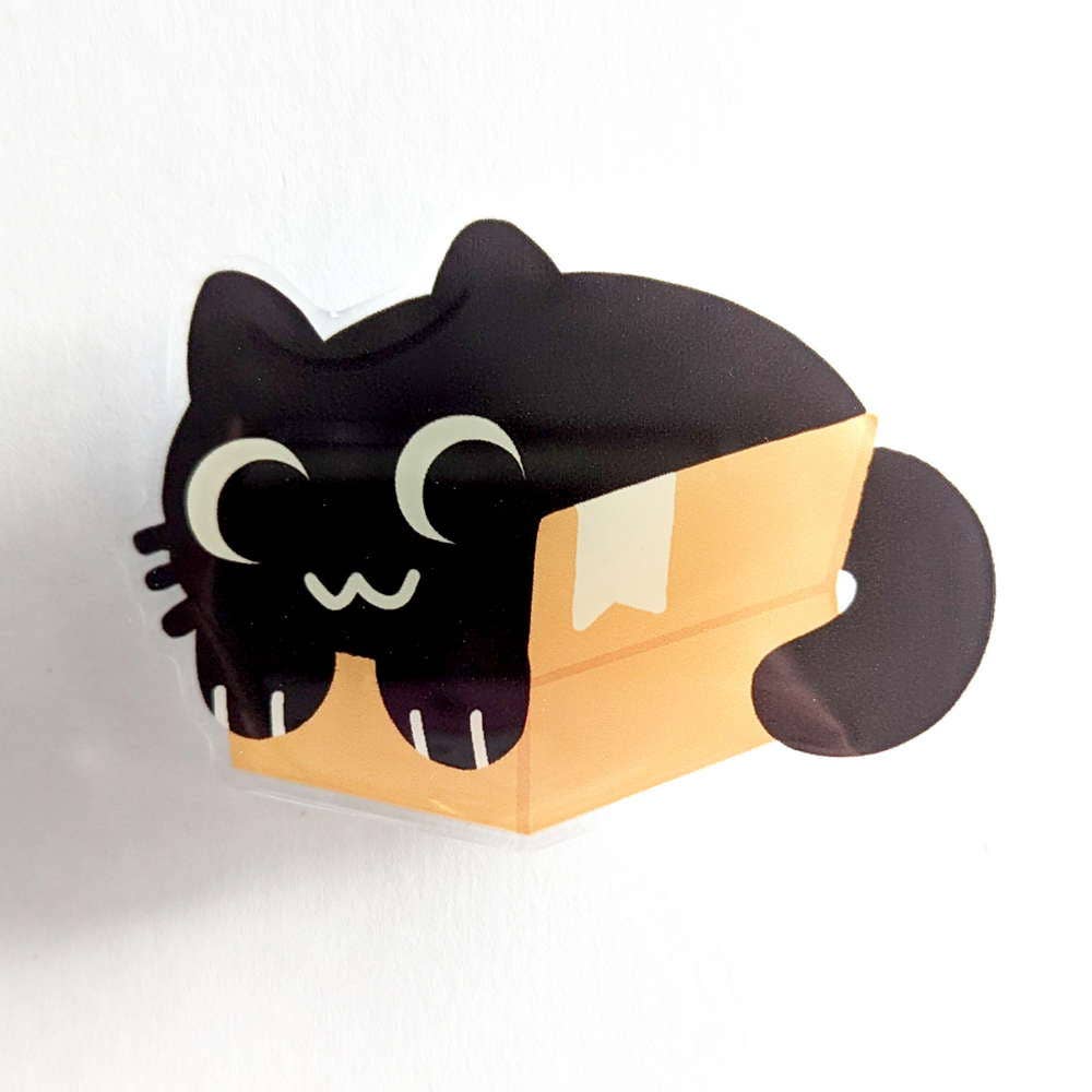 Maofriends - Phone Grip Black Cat Box