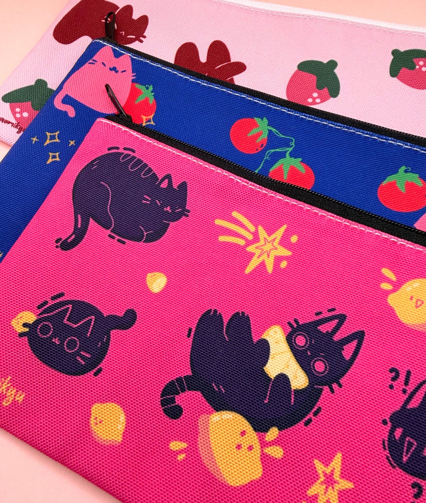 Lemon Cats Pouch