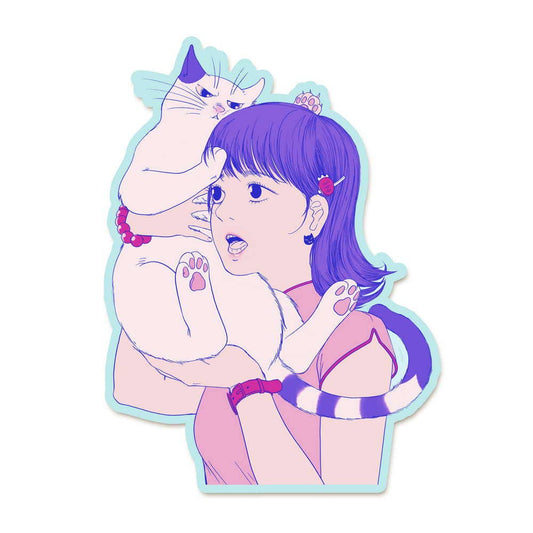 Maofriends - Retro Qipao Cat Vinyl Sticker