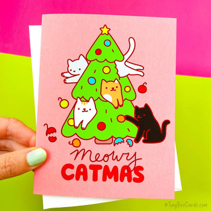 "Meowy Catmas" Christmas Card