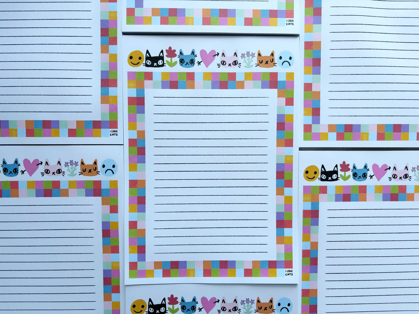 I LIKE CATS - Cat Themed Notepad, Listpad, Shopping List & Planner