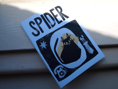 Spider Mini Cat Book Zine With Black Cat Illustrations