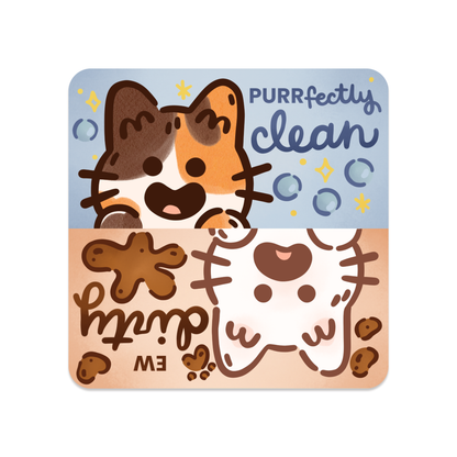 Kitty Cat Dishwasher Magnet