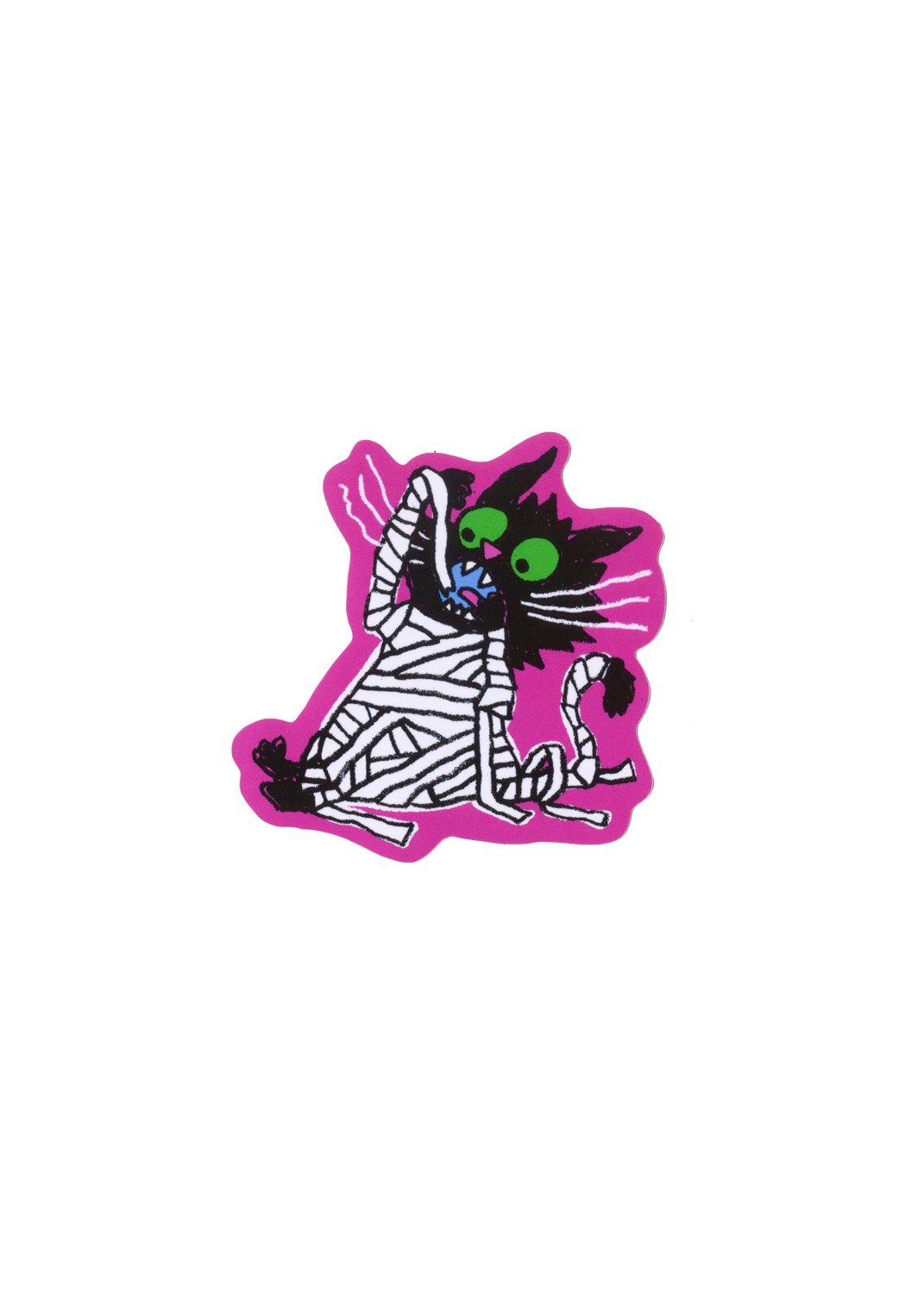 Cat mummy sticker