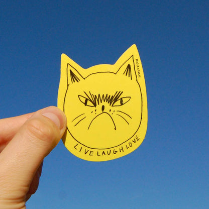 Snitty Kitty "Live Laugh Love" Sticker