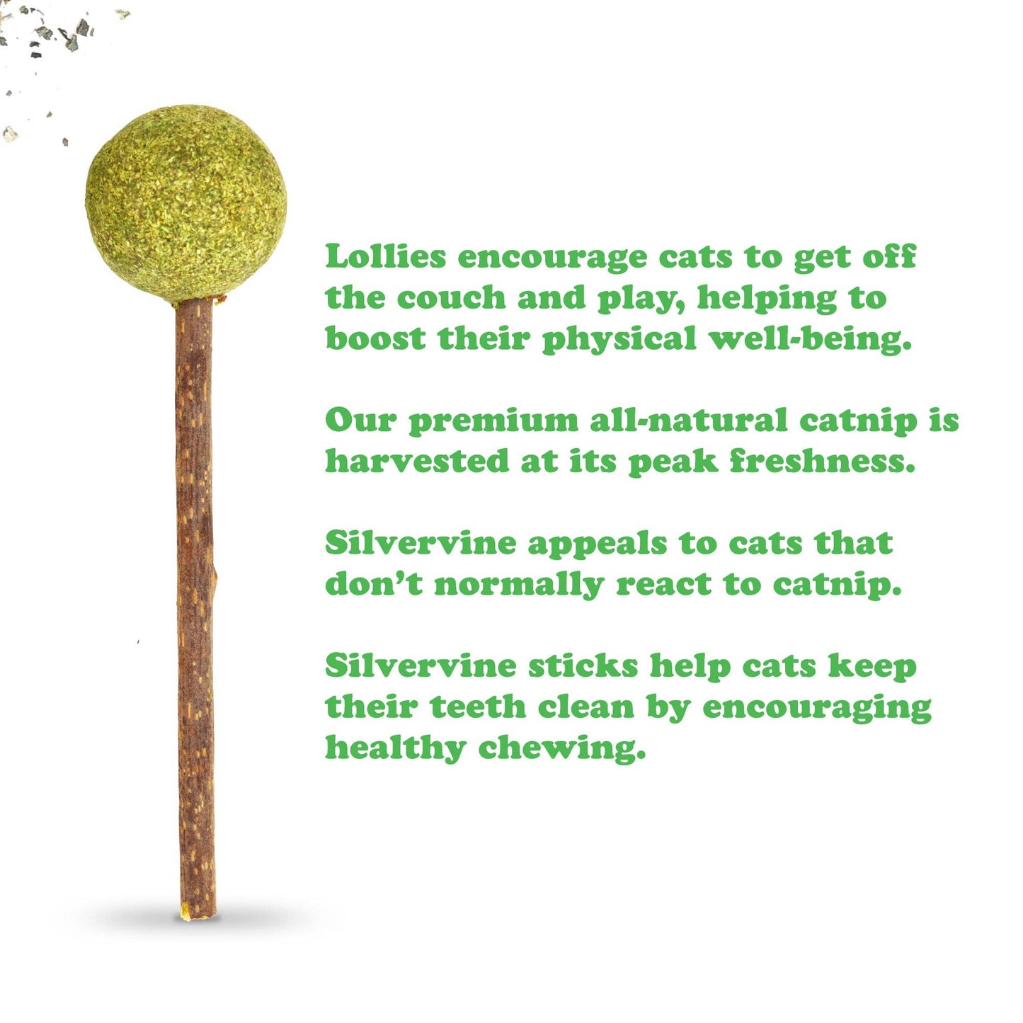 Meowijuana - Lollies - Silvervine Sticks With Catnip