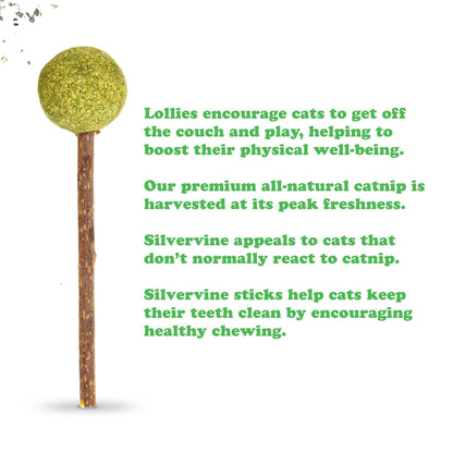Meowijuana - Lollies - Silvervine Sticks With Catnip