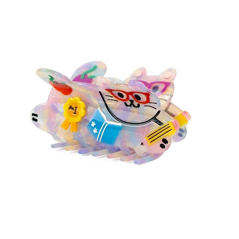 Teacher Cat Hair Claw Clip