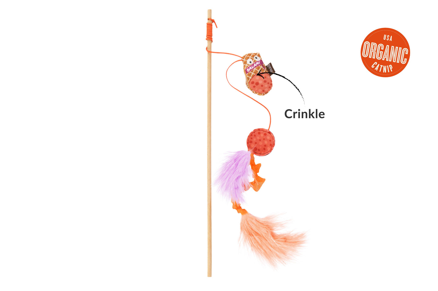 Feline Frenzy Wand Toy - Swatlami